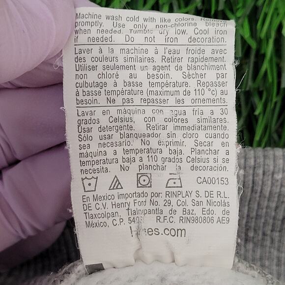 Champion Blank Sweatshirt XL 25x26 Gray Cropped Baggy Boxy - Picture 7 of 14